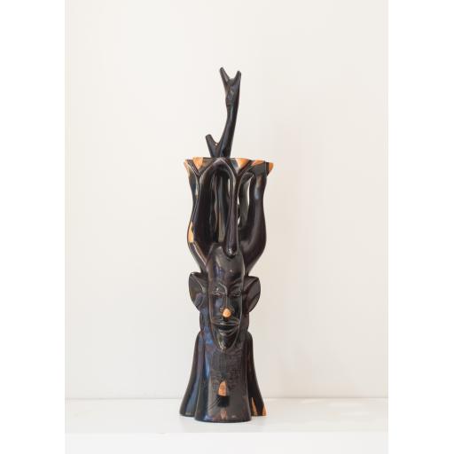Fire Dancer - African Ebony Wood Sculpture